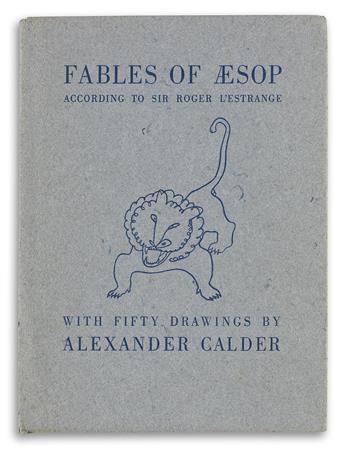 (CALDER, ALEXANDER.) Aesop. Fables of Aesop, according to Sir Roger LEstrange.